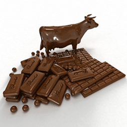 Kuh aus Schokolade